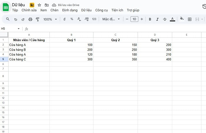 Cách kết hợp hàm INDEX và hàm SUMIF trong Google Sheets 11 hàm INDEX và hàm SUMIF