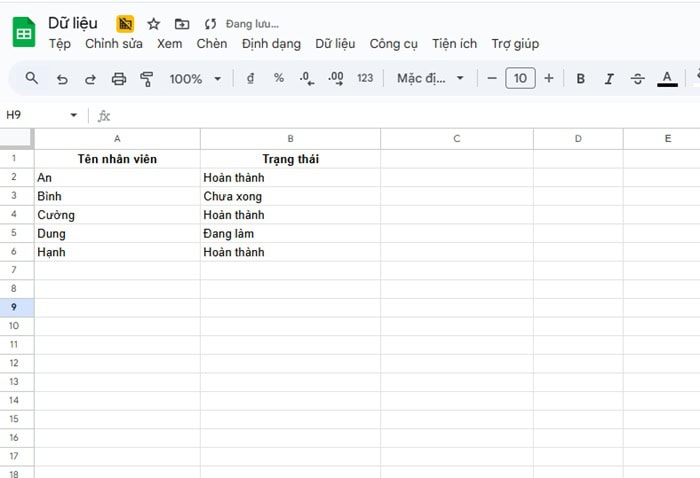 Cách kết hợp hàm FILTER với hàm COUNTA trong Google Sheets nhanh 12 Đếm với một điều kiện đơn giản