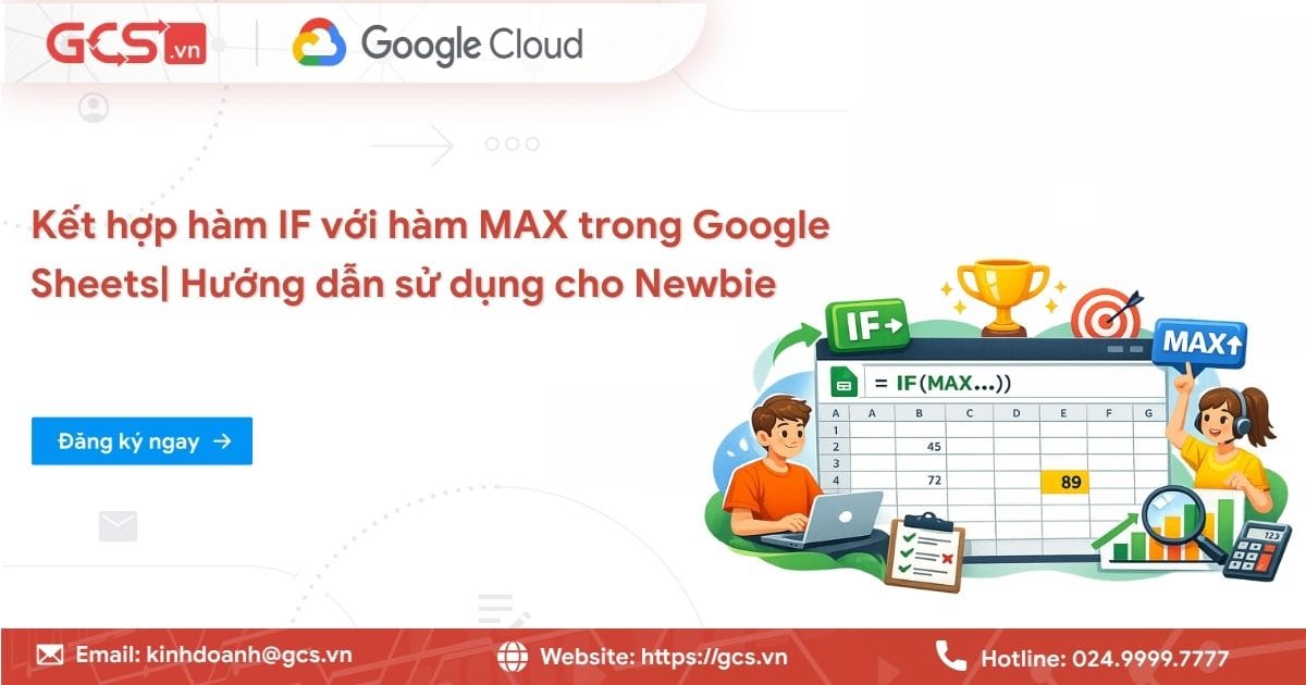 Cách kết hợp hàm IF với hàm MAX trong Google Sheets đơn giản 23 ket hop ham if voi ham max trong google sheets
