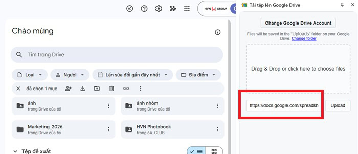 Cách tải tập tin vào Google Drive với extension nhanh nhất, đơn giản 18 Thiết lập quyền truy cập