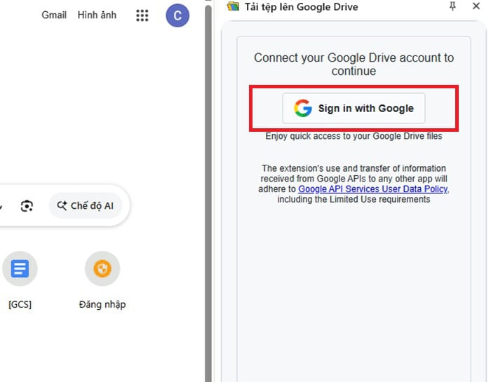 Cách tải tập tin vào Google Drive với extension nhanh nhất, đơn giản 16 nhấn Cho phép
