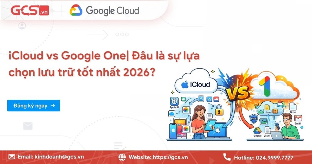 iCloud vs Google One | Đâu là sự lựa chọn lưu trữ tốt nhất 2026? 4 icloud vs google one