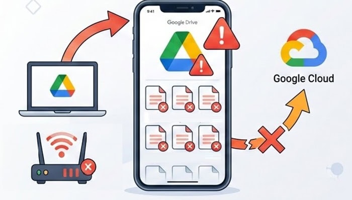 Lỗi Google Drive không đồng bộ trên iPhone? Nguyên nhân và cách khắc phục hiệu quả 7 Google Drive không đồng bộ trên iPhone
