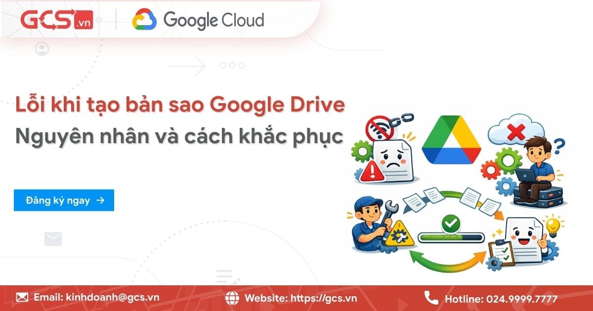 loi khi tao ban sao google drive