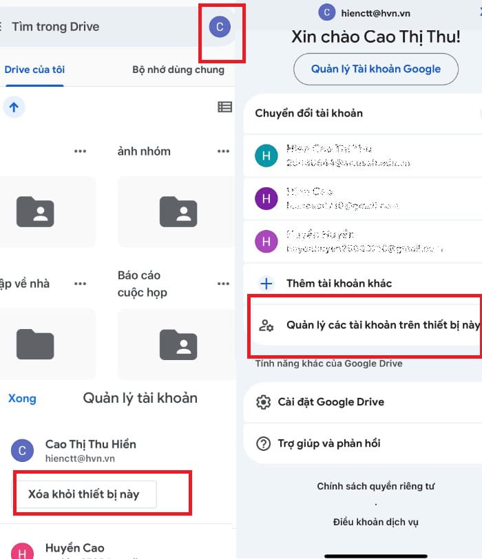 Lỗi Google Drive không đồng bộ trên iPhone? Nguyên nhân và cách khắc phục hiệu quả 17 Xóa khỏi thiết bị này
