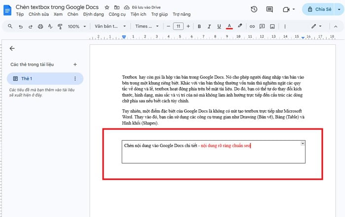 03 Cách chèn Textbox trong Google Docs đơn giản, dễ thực hiện nhất 11 biểu tượng Màu đường viền