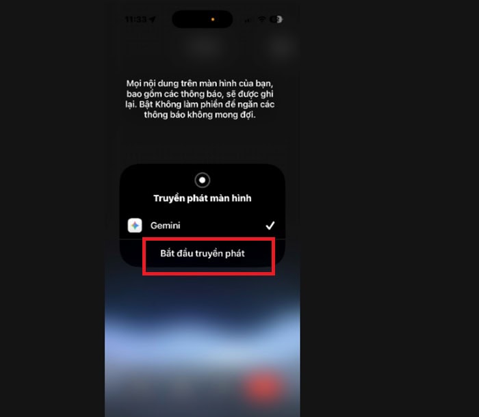 Sử dụng Gemini Live: Hướng dẫn chi tiết cách dùng từ A-Z 21 Bắt đầu truyền phát
