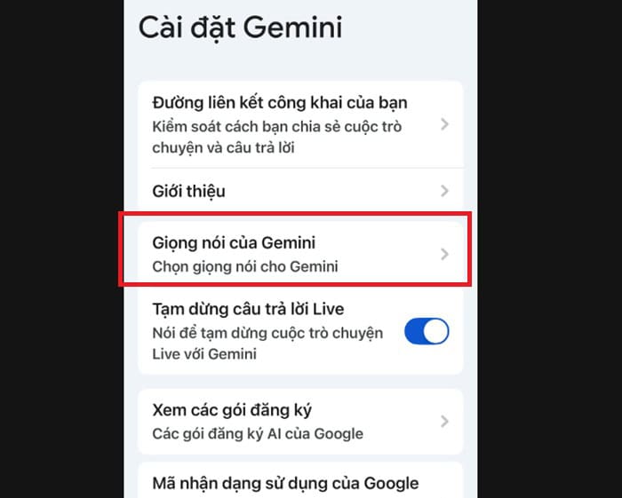 Sử dụng Gemini Live: Hướng dẫn chi tiết cách dùng từ A-Z 15 Giọng nói của Gemini