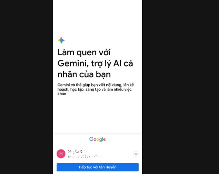 Sử dụng Gemini Live: Hướng dẫn chi tiết cách dùng từ A-Z 10 Đăng nhập tài khoản Google