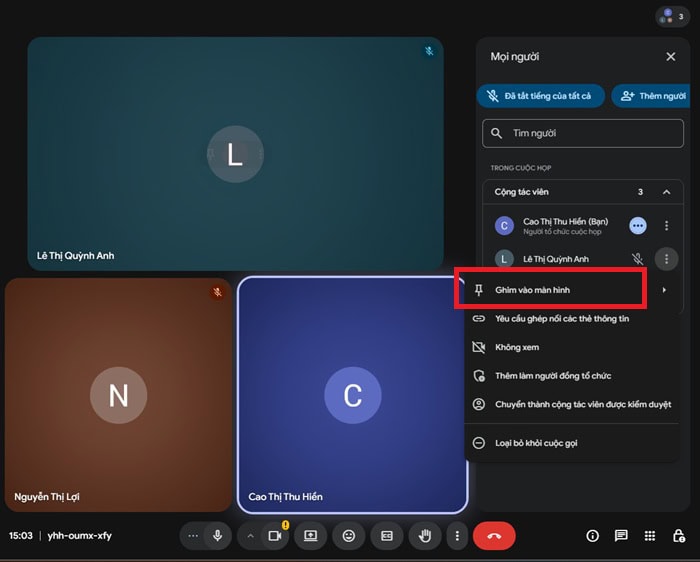 Cách xem các thành viên tham gia Google Meet đầy đủ & dễ hiểu nhất 15 sử dụng Google Meet