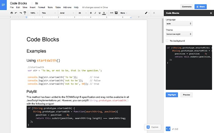 Code Block trong Google Docs | Hướng dẫn chi tiết cách dùng từ A-Z 5 code block trong Google Docs