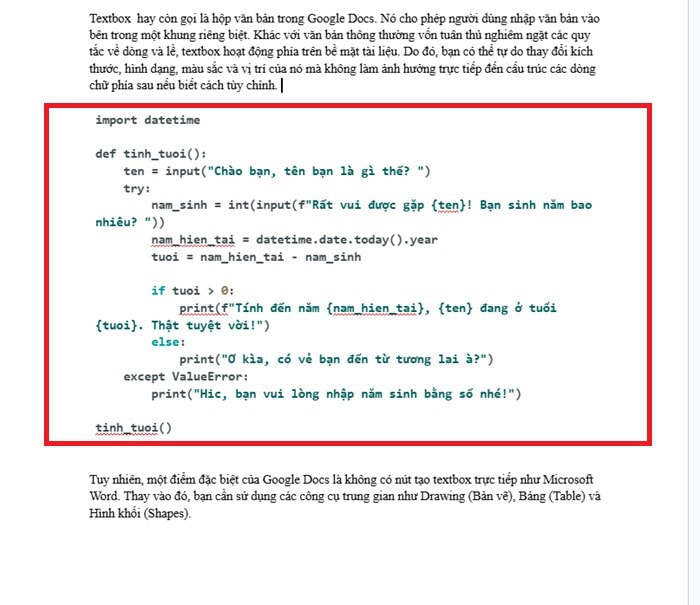 Code Block trong Google Docs | Hướng dẫn chi tiết cách dùng từ A-Z 19 chuyển đổi thành một khối mã