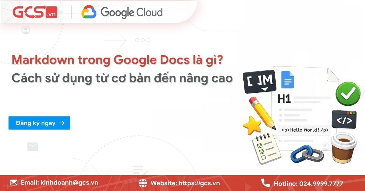 markdown trong google docs
