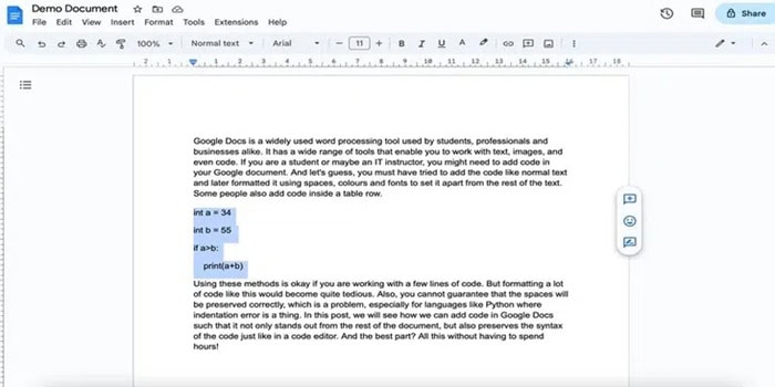 Code Block trong Google Docs | Hướng dẫn chi tiết cách dùng từ A-Z 21 sử dụng code block