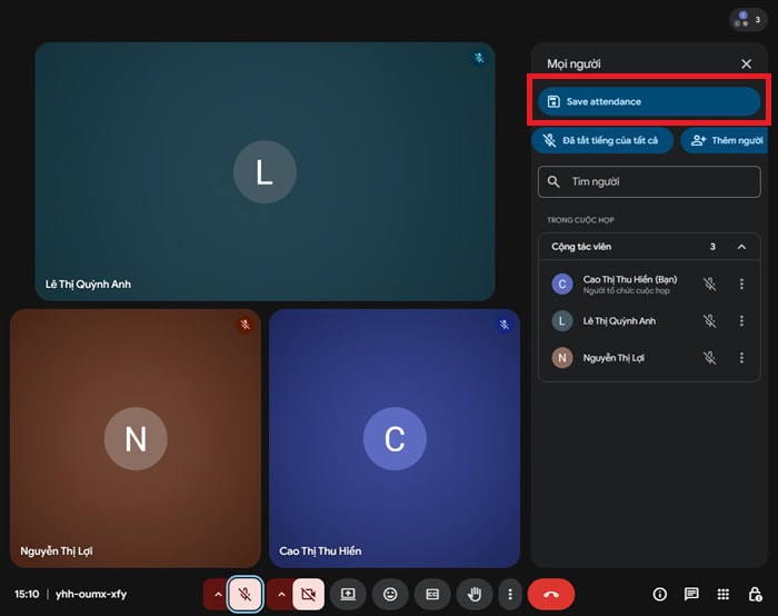 Cách xem các thành viên tham gia Google Meet đầy đủ & dễ hiểu nhất 13 nhấn vào biểu tượng tiện ích