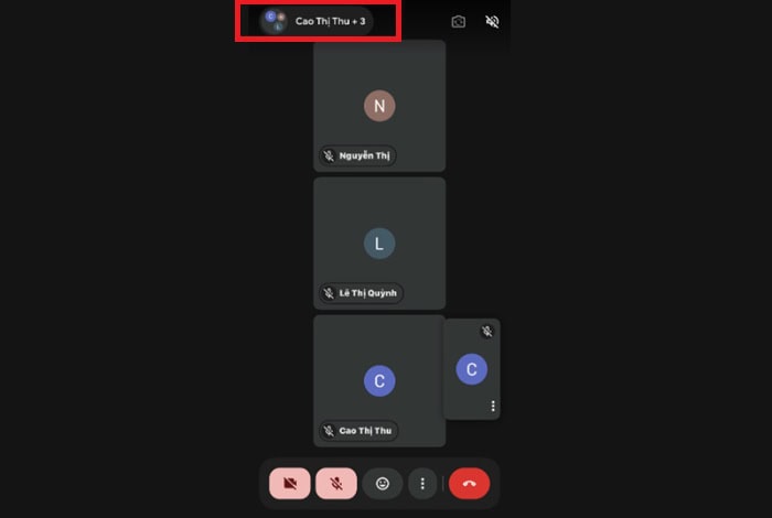 Cách xem các thành viên tham gia Google Meet đầy đủ & dễ hiểu nhất 8 ẩn thanh công cụ
