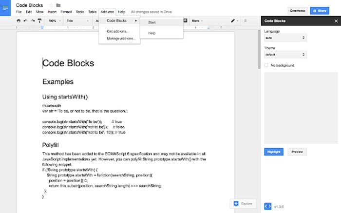 Code Block trong Google Docs | Hướng dẫn chi tiết cách dùng từ A-Z 7 code block trong Google Docs