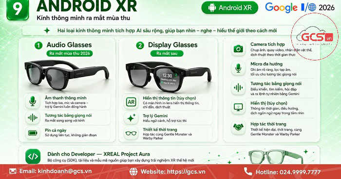 Sự kiện Google I/O 2026 | 12 Công bố quan trọng nhất 14 Nền tảng Android XR