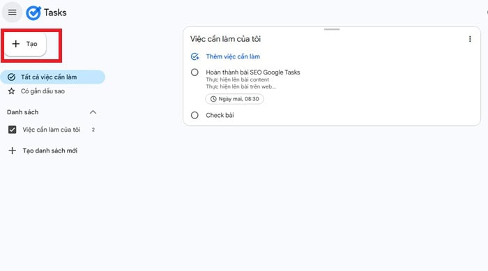 Google Tasks là gì? Tìm hiểu về vai trò, tính năng, ưu nhược điểm và cách dùng 16 Add a task