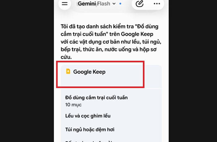 Hướng dẫn từ A-Z cách tạo ghi chú bằng Gemini trong Google Keep x3 hiệu suất 9 Gemini xử lý
