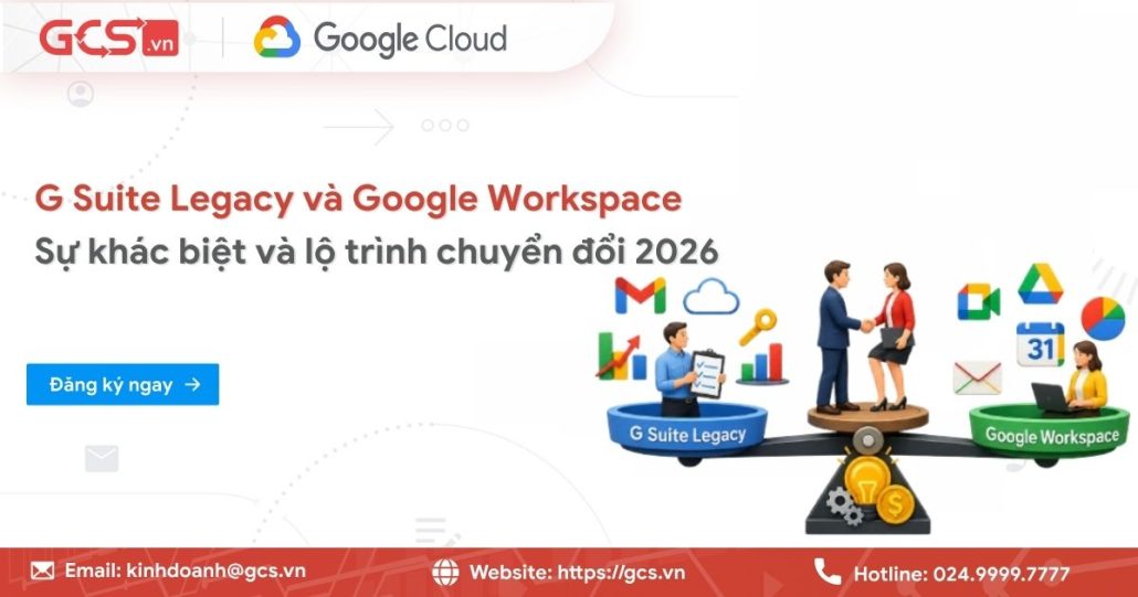 G Suite Legacy và Google Workspace: Sự khác biệt và lộ trình chuyển đổi 2026 4 g suite legacy va google workspace
