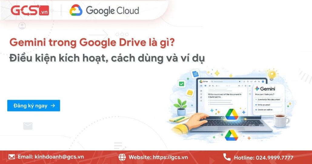 Gemini trong Google Drive là gì? Điều kiện kích hoạt, cách dùng và ví dụ 4 gemini trong google drive