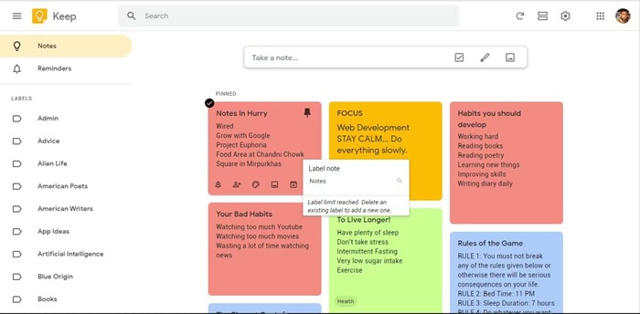 Google Keep và Tasks: So sánh & hướng dẫn lựa chọn hệ thống quản trị công việc 5 Tổng quan về Google Keep