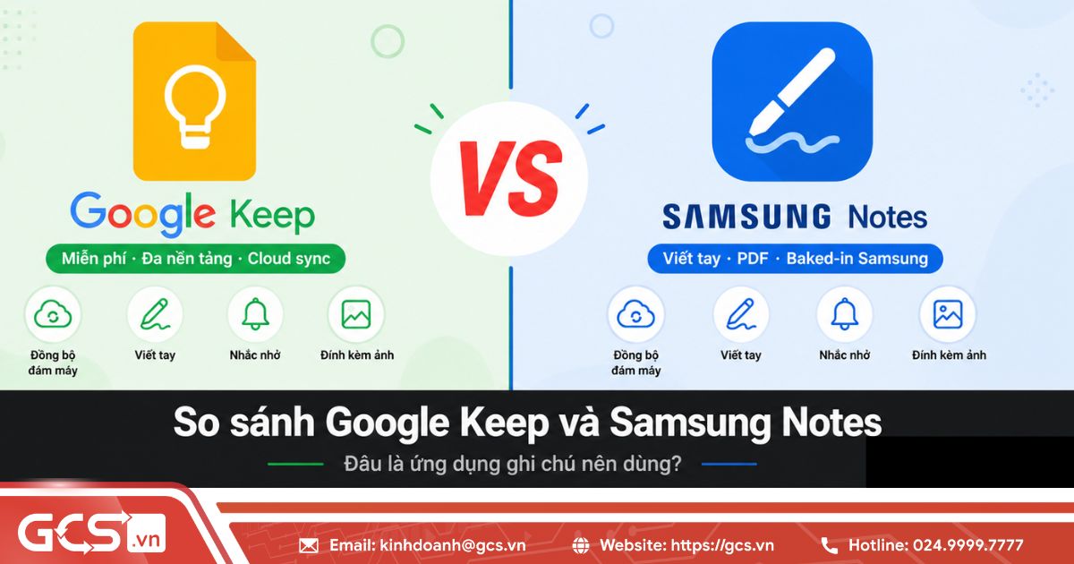 So sánh Google Keep và Samsung Notes: Đâu là ứng dụng ghi chú nên dùng? 10 google keep va samsung notes