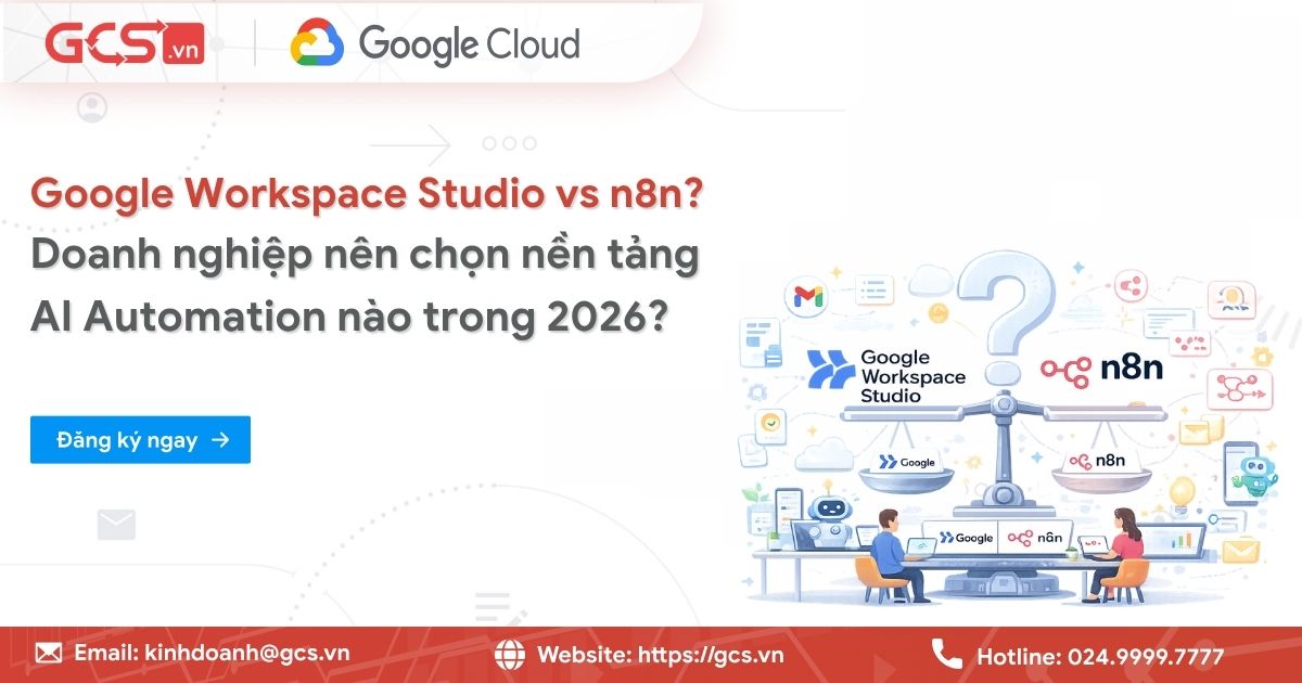 Google Workspace Studio vs N8N? Doanh nghiệp nên chọn nền tảng nào trong 2026? 18 google workspace studio vs n8n