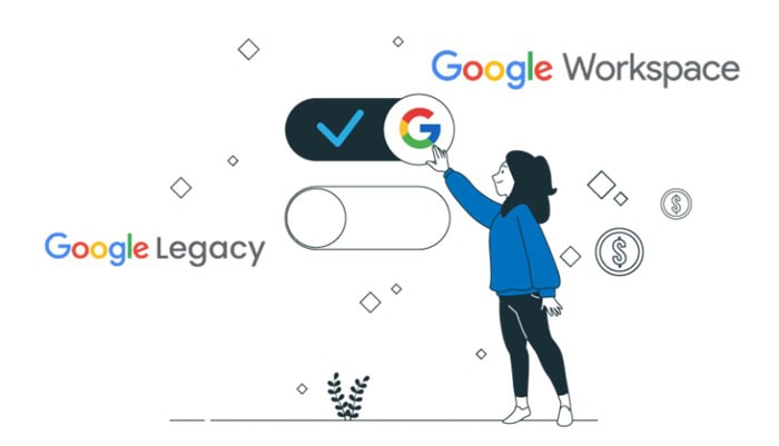 G Suite Legacy và Google Workspace: Sự khác biệt và lộ trình chuyển đổi 2026 18 dừng G Suite Legacy