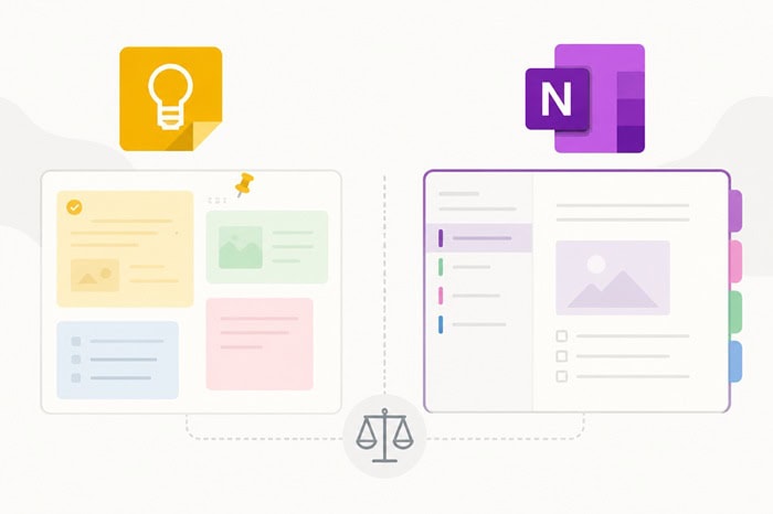 So sánh Google Keep và OneNote (2026): Ứng dụng ghi chú nào tốt hơn? 7 quản lý thông tin