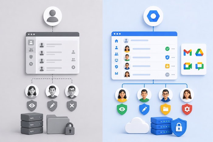 G Suite Legacy và Google Workspace: Sự khác biệt và lộ trình chuyển đổi 2026 10 So sánh Admin Console