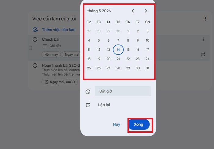 Google Tasks là gì? Tìm hiểu về vai trò, tính năng, ưu nhược điểm và cách dùng 27 thiết lập xong