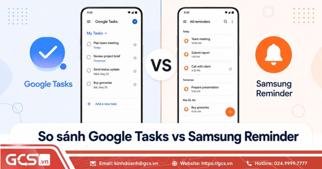 Google Task vs Samsung Reminder | Ứng dụng nào quản lý công việc hiệu quả? 4 Google Task vs samsung Reminder 1