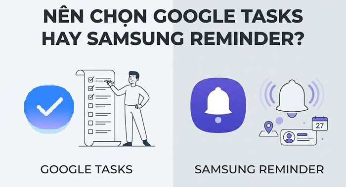 Google Task vs Samsung Reminder | Ứng dụng nào quản lý công việc hiệu quả? 12 Google Tasks hay Samsung Reminder
