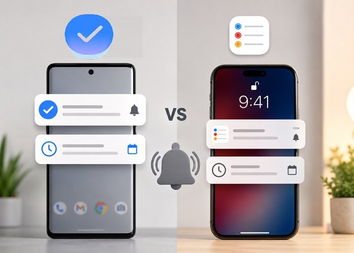 Google Task vs Apple Reminder: Đâu là ứng dụng quản lý công việc tối ưu 7 Khả năng nhắc việc và thông báo