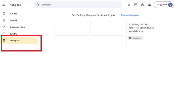 Google Keep là gì? Tất tần tật về cách sử dụng, tính năng, lợi ích khi dùng 33 chọn mục Thùng rác
