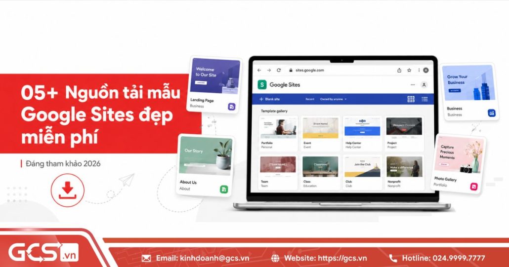 05+ Nguồn tải mẫu Google Sites đẹp miễn phí đáng tham khảo 2026 4 mau google site dep