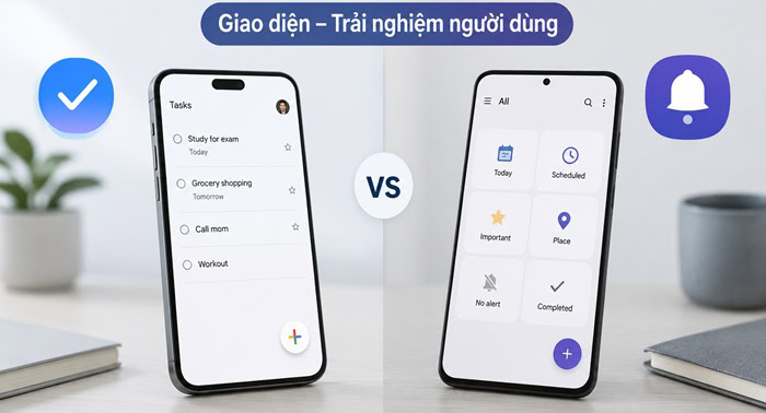 Google Task vs Samsung Reminder | Ứng dụng nào quản lý công việc hiệu quả? 6 Trải nghiệm người dùng