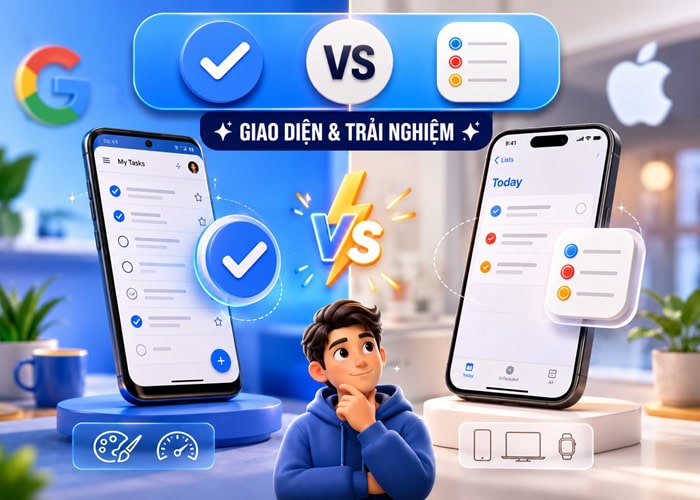 Google Task vs Apple Reminder: Đâu là ứng dụng quản lý công việc tối ưu 6 Giao diện và trải nghiệm