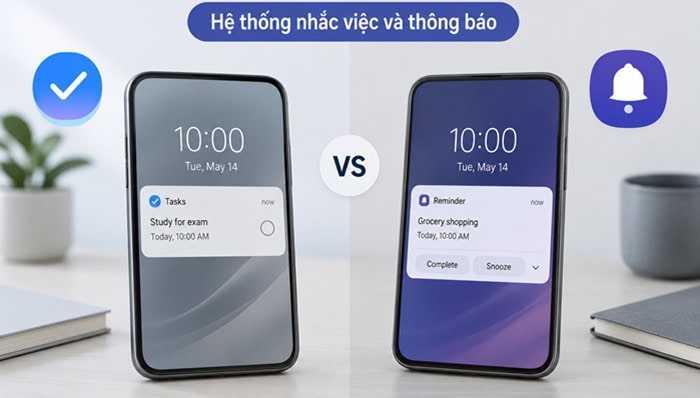 Google Task vs Samsung Reminder | Ứng dụng nào quản lý công việc hiệu quả? 7 Tính năng nhắc nhở