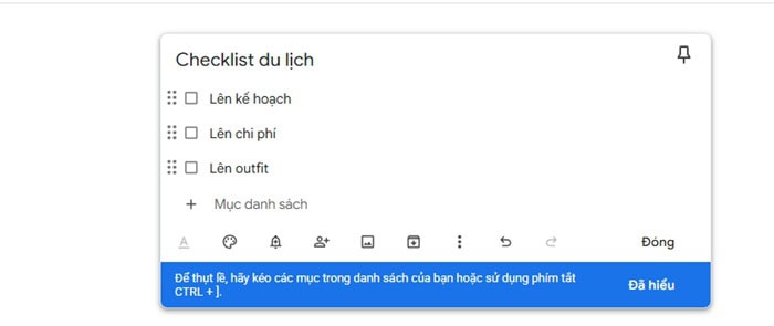 Google Keep là gì? Tất tần tật về cách sử dụng, tính năng, lợi ích khi dùng 21 Tạo danh sách Checklist