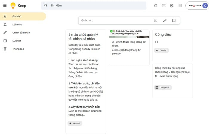 Google Keep là gì? Tất tần tật về cách sử dụng, tính năng, lợi ích khi dùng 17 truy cập vào đường dẫn