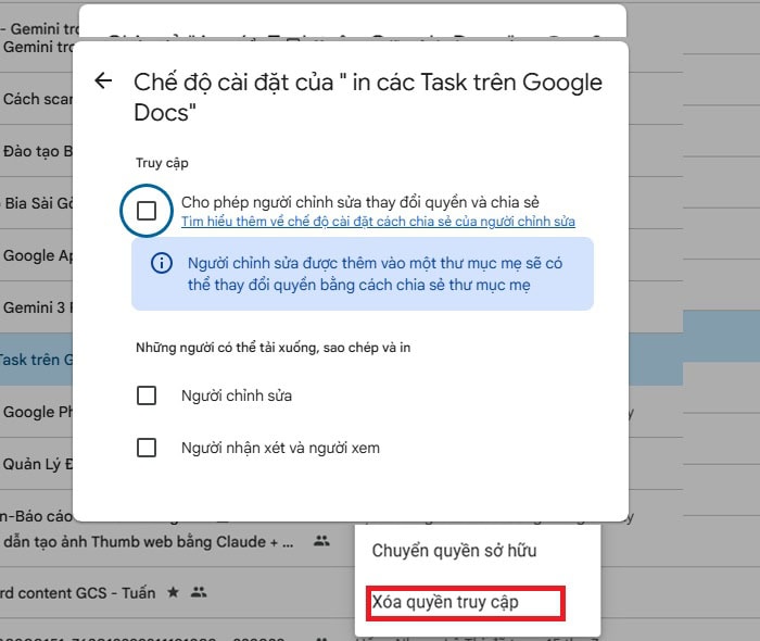 05+ Cách bảo mật Google Drive trên cả máy tính và điện thoại an toàn 14 tích ở các mục