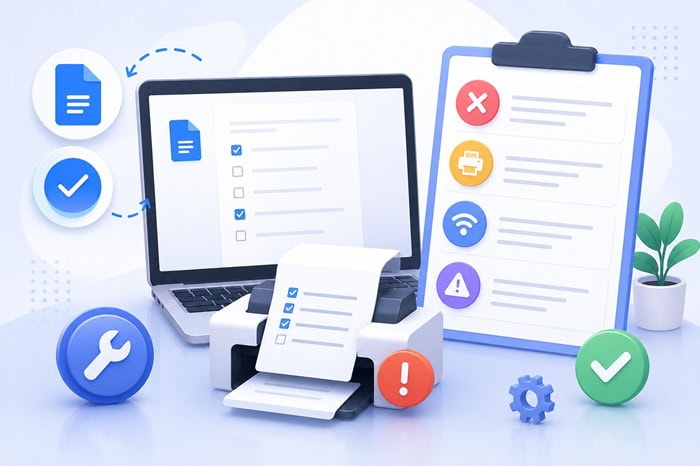 Hướng dẫn cách in các Task trên Google Docs nhanh chóng và chính xác 9 lỗi thường gặp