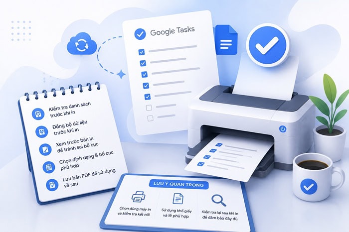 Hướng dẫn cách in các Task trên Google Docs nhanh chóng và chính xác 10 Task trên Google Docs