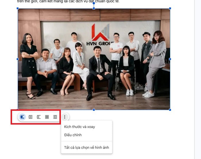 Hướng dẫn cách chỉnh sửa hình ảnh trong Google Docs cơ bản A-Z 26 Đóng gói văn bản