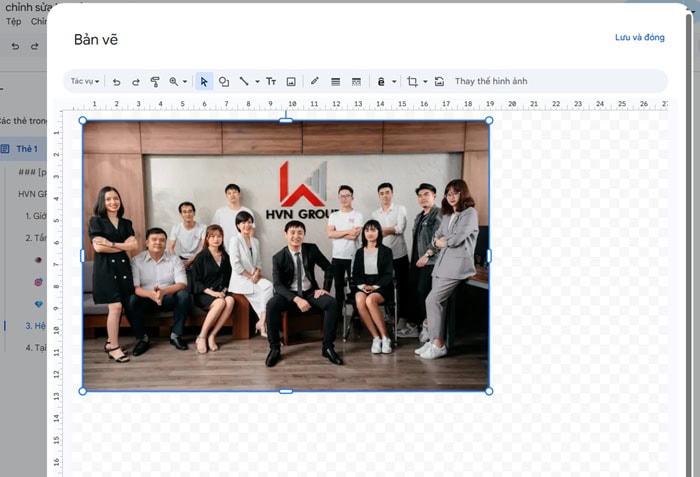 Hướng dẫn cách chỉnh sửa hình ảnh trong Google Docs cơ bản A-Z 25 Lưu và đóng