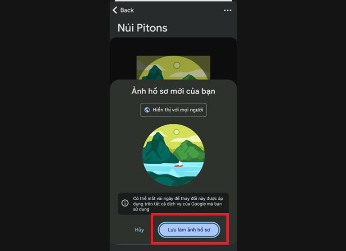 Hướng dẫn cách đổi ảnh đại diện trên Google Meet chuyên nghiệp từ A-Z 18 Lưu làm ảnh hồ sơ.
