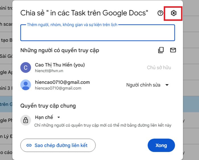 05+ Cách bảo mật Google Drive trên cả máy tính và điện thoại an toàn 13 biểu tượng bánh răng